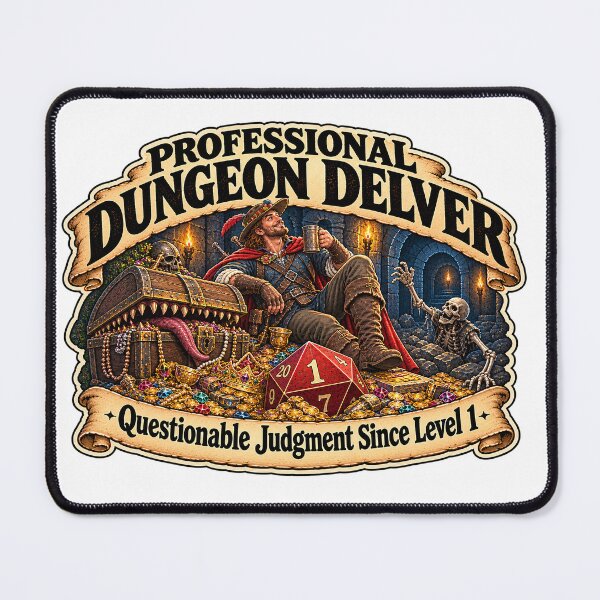 Item preview, Professional Dungeon Delver v1 designed and sold by Wear It Anyway Designs.