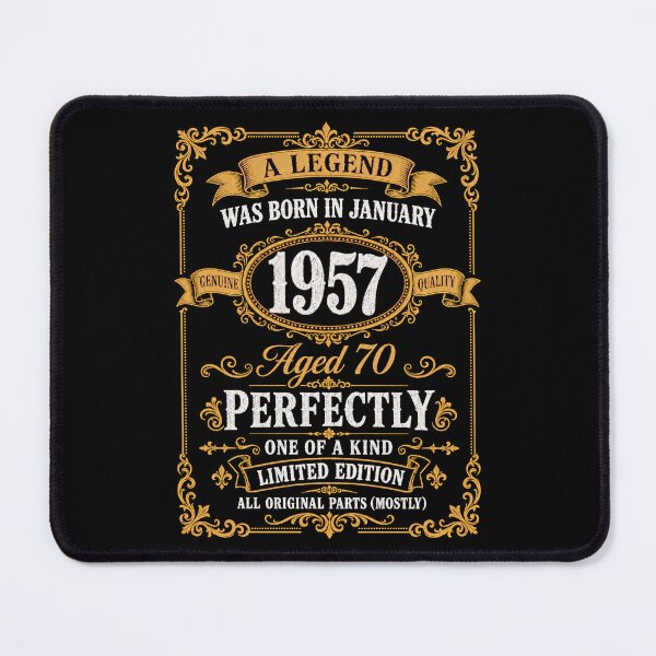 Item preview, January 1957 70th Birthday A Legend Was Born Aged Perfectly Vintage Design designed and sold by G350.