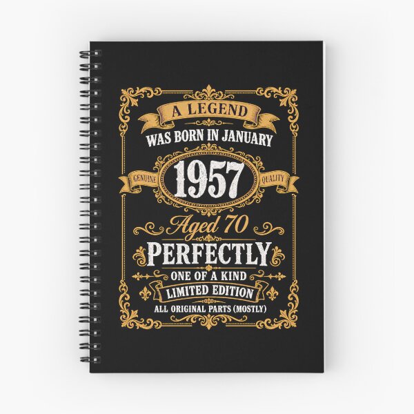 Item preview, January 1957 70th Birthday A Legend Was Born Aged Perfectly Vintage Design designed and sold by G350.