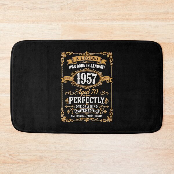 Item preview, January 1957 70th Birthday A Legend Was Born Aged Perfectly Vintage Design designed and sold by G350.