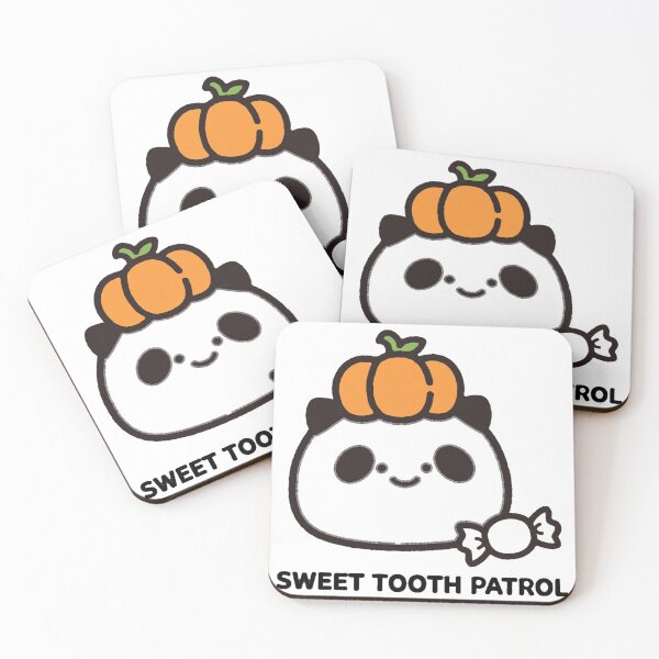 Item preview, Chewy Mandarin Panda Pumpkin Hat Sweet Tooth Patrol Halloween Sticker designed and sold by xiaoxiaochibi.
