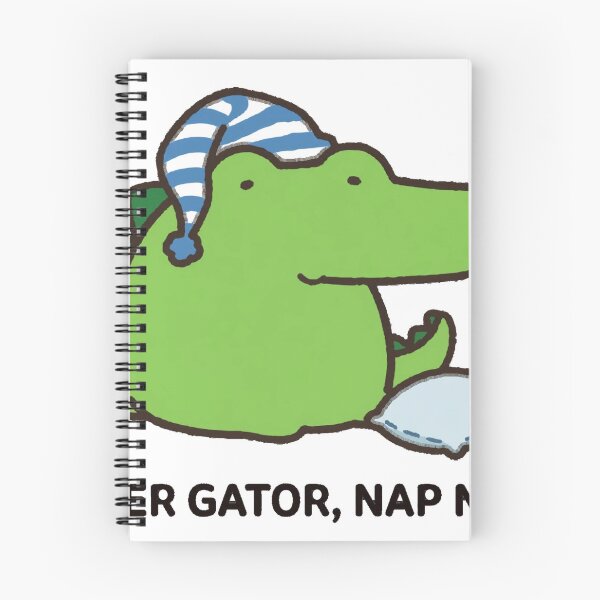 Item preview, Cute Alligator Later Gator Nap Now Funny Sticker designed and sold by xiaoxiaochibi.