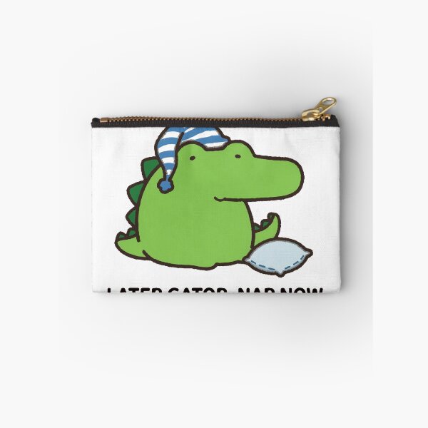 Item preview, Cute Alligator Later Gator Nap Now Funny Sticker designed and sold by xiaoxiaochibi.