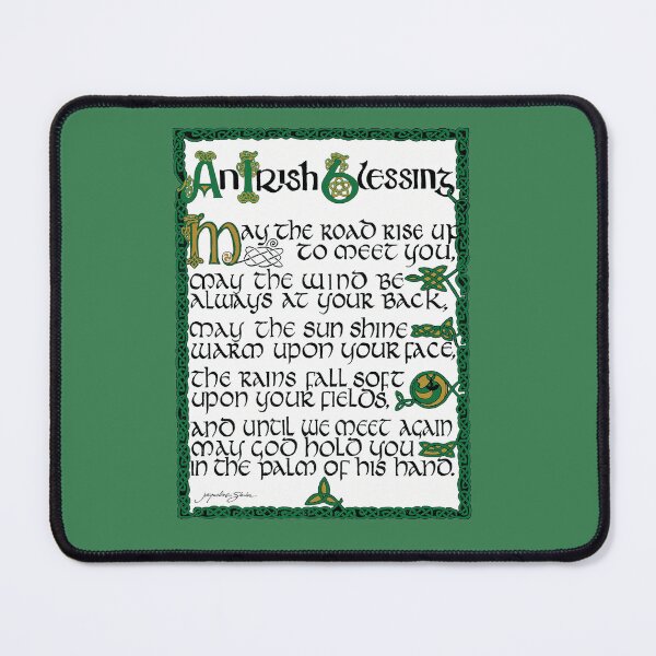 Item preview, Irish Blessing hand lettered in Celtic designed and sold by Jacqueline  Shuler.