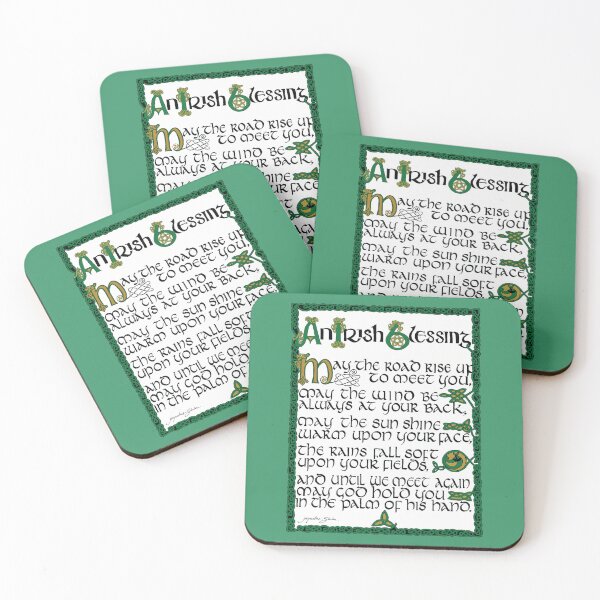 Item preview, Irish Blessing hand lettered in Celtic designed and sold by Jacqueline  Shuler.