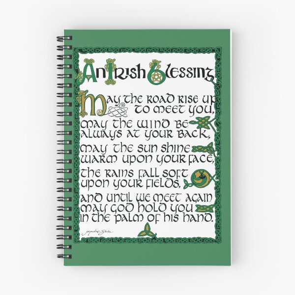 Item preview, Irish Blessing hand lettered in Celtic designed and sold by Jacqueline  Shuler.