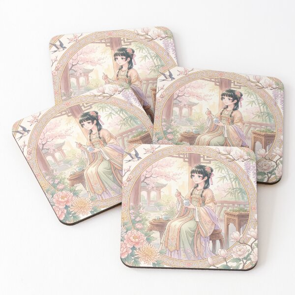 Item preview, Maomao Chinese Pastel Floral Frame designed and sold by Magimel.