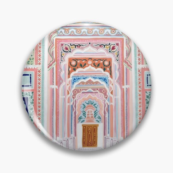Artikelvorschau, Patrika Gate Jaipur Aquarell – Wandkunst aus Rajasthan, Indien entworfen und verkauft von POSTERIOCREW.