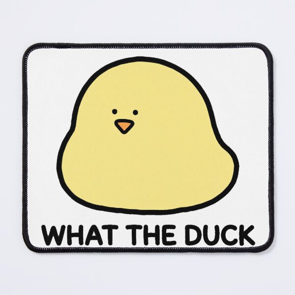 Item preview, Cute Duckling What The Duck Funny Sticker designed and sold by xiaoxiaochibi.