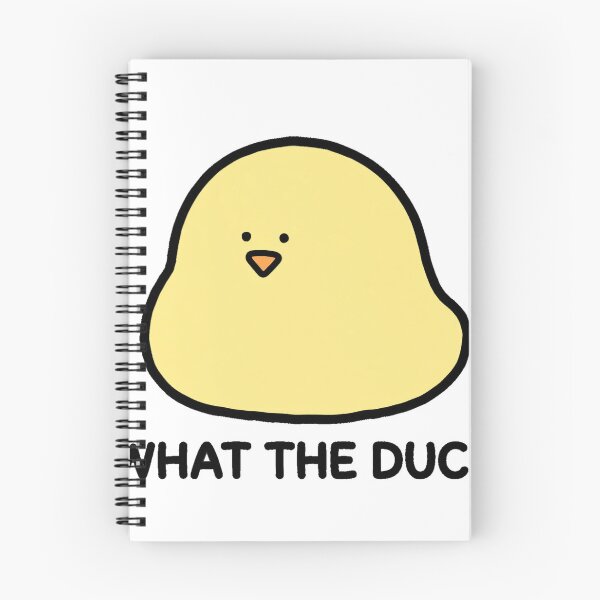 Item preview, Cute Duckling What The Duck Funny Sticker designed and sold by xiaoxiaochibi.