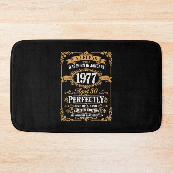 Item preview, January 1977 50th Birthday A Legend Was Born Aged Perfectly Vintage Design designed and sold by G350.