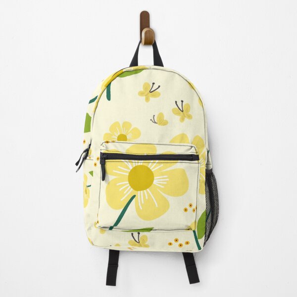 Item preview, Sunlit Yellow Wildflowers and Busy Little Bees in a Whimsical Garden  Stickers, T-Shirts, Phone Cases, Tote Bags, Notebooks, Mugs, Pillows, Art Prints, Laptop Sleeves, Leggings, Dresses, and Backpacks designed and sold by ArtwithRabbit.