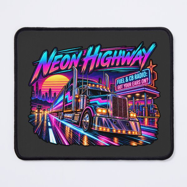 Item preview, Neon Highway Trucker – Fuel & CB Radio designed and sold by NomadForge.