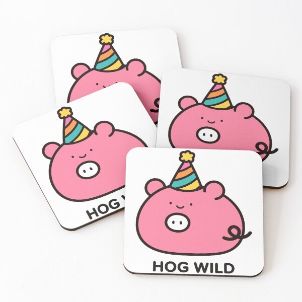 Item preview, Cute Pig Hog Wild Funny Farm Sticker designed and sold by xiaoxiaochibi.