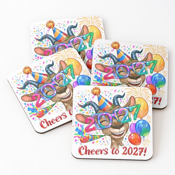 Item preview, Funny Cartoon Party Goat designed and sold by Retro Whimsy.