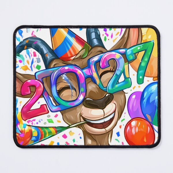 Item preview, Funny Cartoon Party Goat designed and sold by Retro Whimsy.