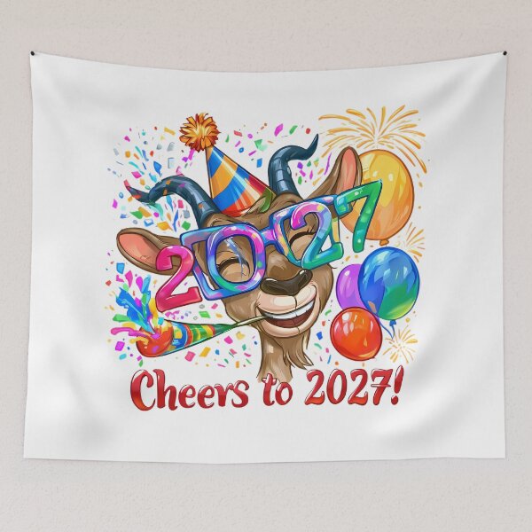 Item preview, Funny Cartoon Party Goat designed and sold by Retro Whimsy.