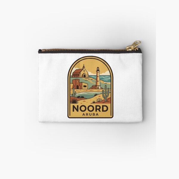 Item preview, Noord Aruba California Lighthouse Alto Vista Chapel Retro Travel Badge designed and sold by raedattia.