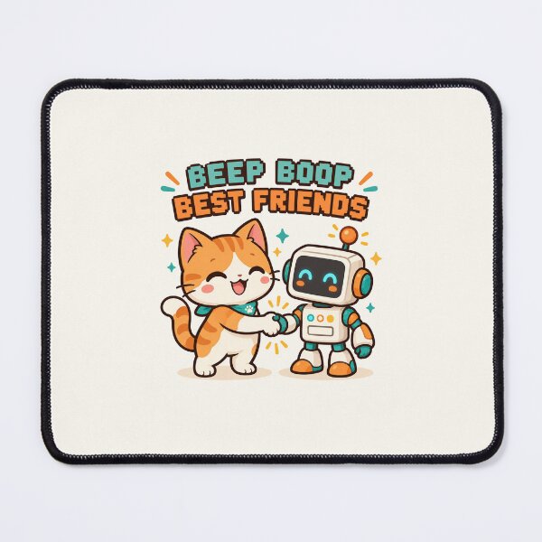 Item preview, Cute Cat Robot Friend Beep Boop Best Friends designed and sold by DmaarGroup.
