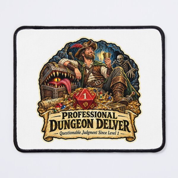 Item preview, Professional Dungeon Delver v2 designed and sold by Wear It Anyway Designs.