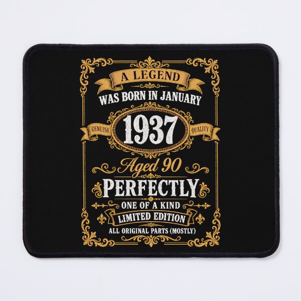 Item preview, January 1937 90th Birthday A Legend Was Born Aged Perfectly Vintage Design designed and sold by G350.