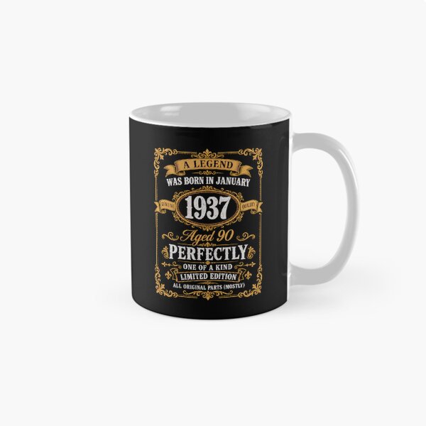 Item preview, January 1937 90th Birthday A Legend Was Born Aged Perfectly Vintage Design designed and sold by G350.