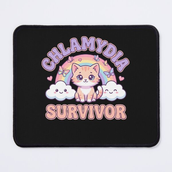 Item preview, Chlamydia Survivor Cute Pastel Kawaii Rainbow Kitten Meme designed and sold by New Art.
