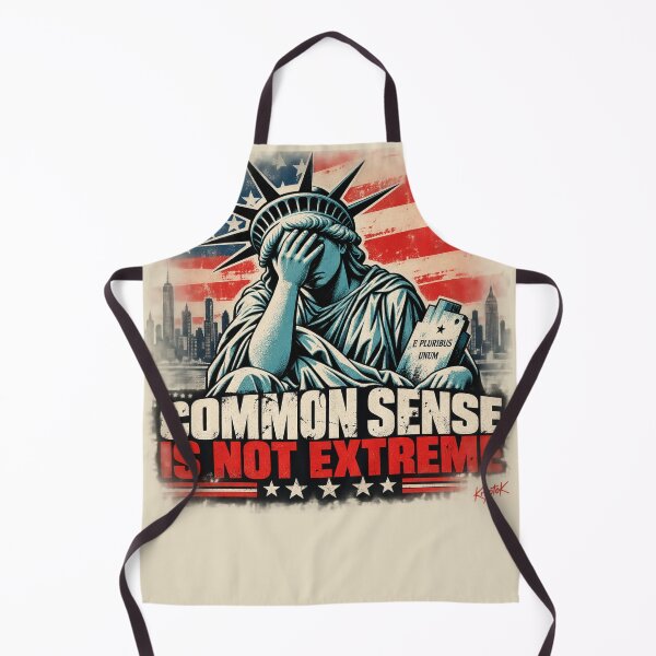 Item preview, Common Sense Is Not Extreme – Statue of Liberty Political Satire designed and sold by ThreadRevolt Co.