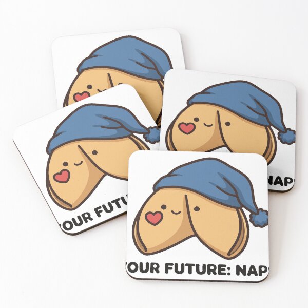 Item preview, Cute Fortune Cookie Your Future Naps Funny Sticker designed and sold by xiaoxiaochibi.