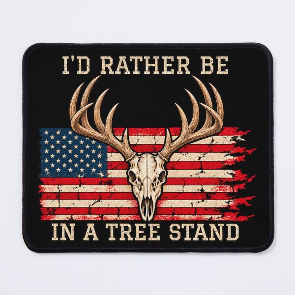 Item preview, Funny Hunter Gift I'd Rather Be In A Tree Stand Deer Hunting designed and sold by Worn & Witty.