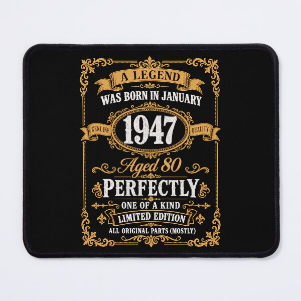 Item preview, January 1947 80th Birthday A Legend Was Born Aged Perfectly Vintage Design designed and sold by G350.