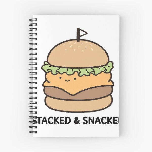 Item preview, Cute Burger Stacked And Snacked Funny Food Sticker designed and sold by xiaoxiaochibi.