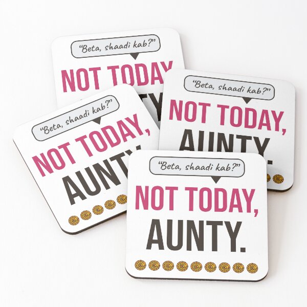 Item preview, Beta, Shaadi Kab? Not Today, Aunty (Desi Wedding Guest) designed and sold by Diya & Dot.