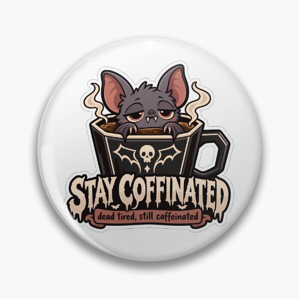 Item preview, Stay Coffinated Vampire Bat Coffee designed and sold by Mordenrox.