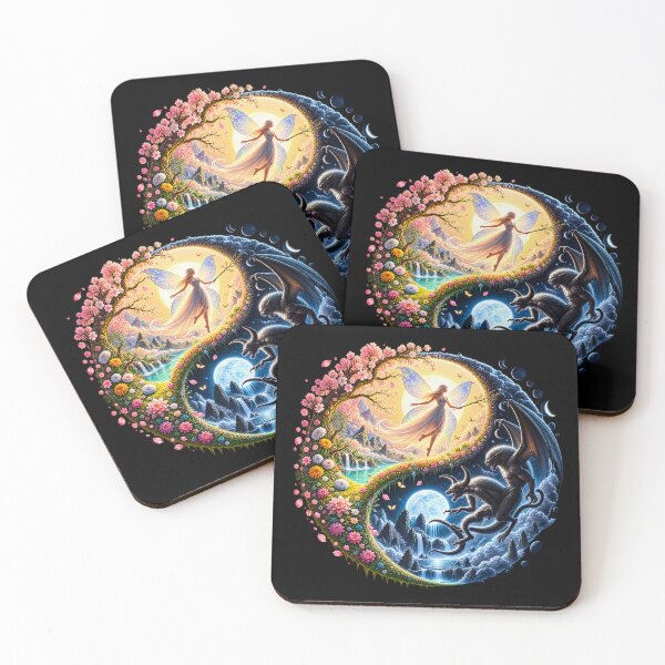 Item preview, Celestial Light and Dark Harmony – Fantasy Duality designed and sold by TroviTutto.