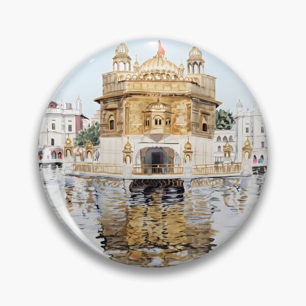 Item preview, Amritsar Golden Temple Watercolor – Harmandir Sahib India Art designed and sold by POSTERIOCREW.
