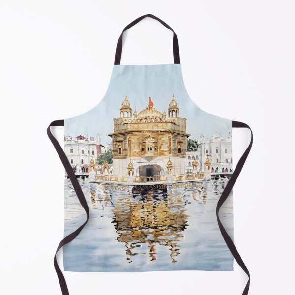 Aperçu de l'œuvre Aquarelle du Temple d'Or d'Amritsar – Harmandir Sahib, art indien créée et vendue par POSTERIOCREW.