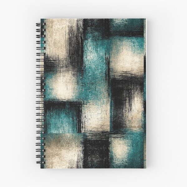 Item preview, Urban Patchwork Teal and Charcoal Grunge Art designed and sold by Piotrek0001.