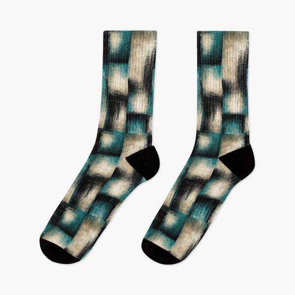 Item preview, Urban Patchwork Teal and Charcoal Grunge Art designed and sold by Piotrek0001.