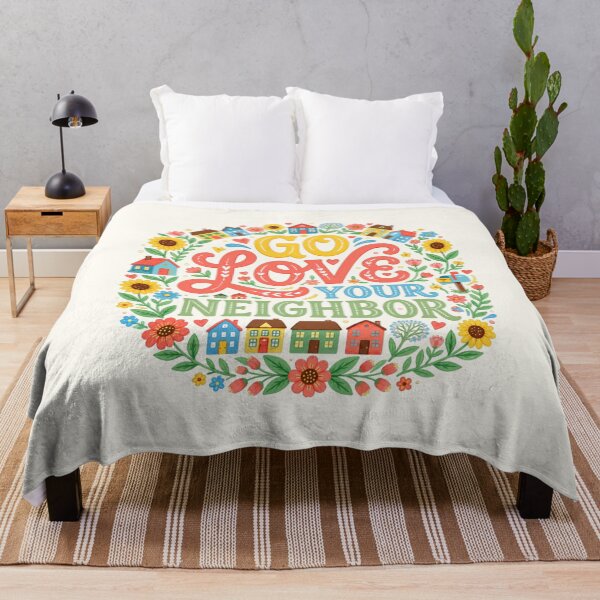 Item preview, Go Love Your Neighbor – Whimsical Community designed and sold by D-Islamic.