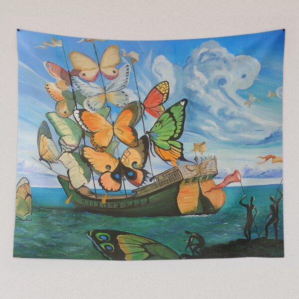 Item preview, butterfly ship by salvador dali paintings 1904-1989 designed and sold by Matari-matari.