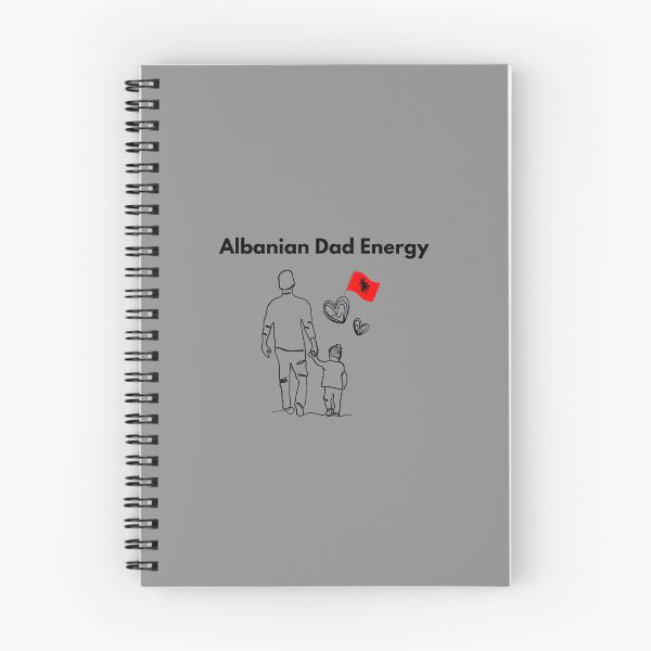 Aperçu de l'œuvre Énergie d'un papa albanais | Père albanais | Cadeau pour un papa albanais fier créée et vendue par gluxdesing.