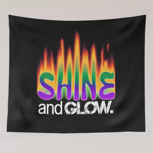 Item preview, Shine and Glow quote graffiti saying designed and sold by KTGim.