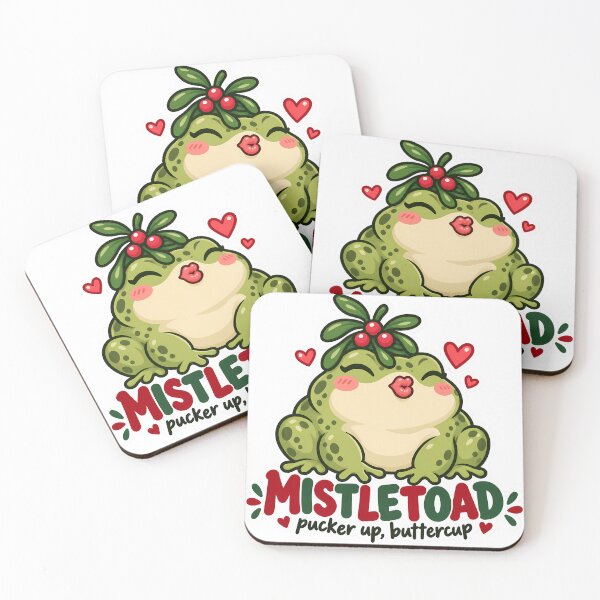 Item preview, Mistletoad Christmas Toad Pucker Up designed and sold by Mordenrox.