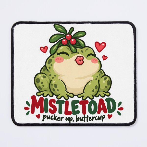 Item preview, Mistletoad Christmas Toad Pucker Up designed and sold by Mordenrox.