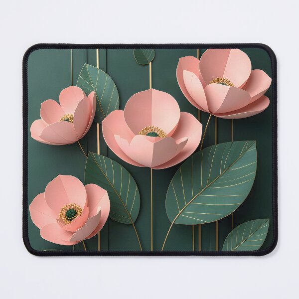Item preview, Art Deco Emerald and Blush Botanical, Part 1 designed and sold by Vicky Brago-Mitchell®.