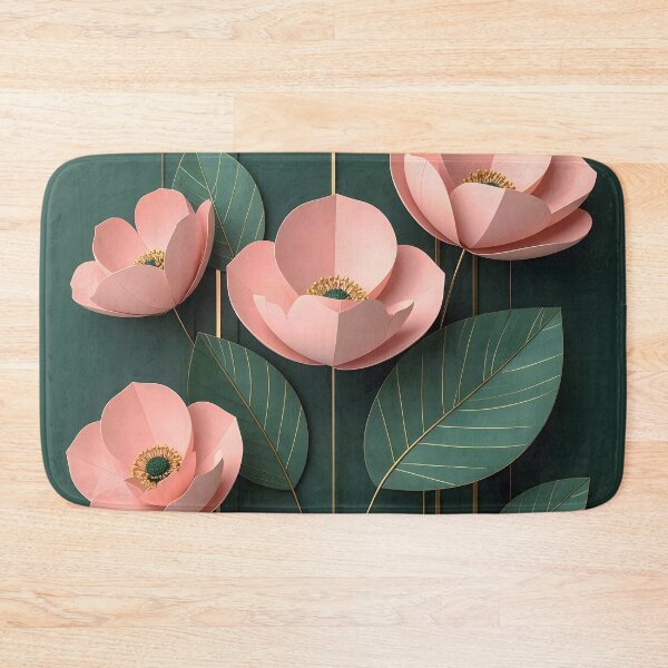 Item preview, Art Deco Emerald and Blush Botanical, Part 1 designed and sold by Vicky Brago-Mitchell®.