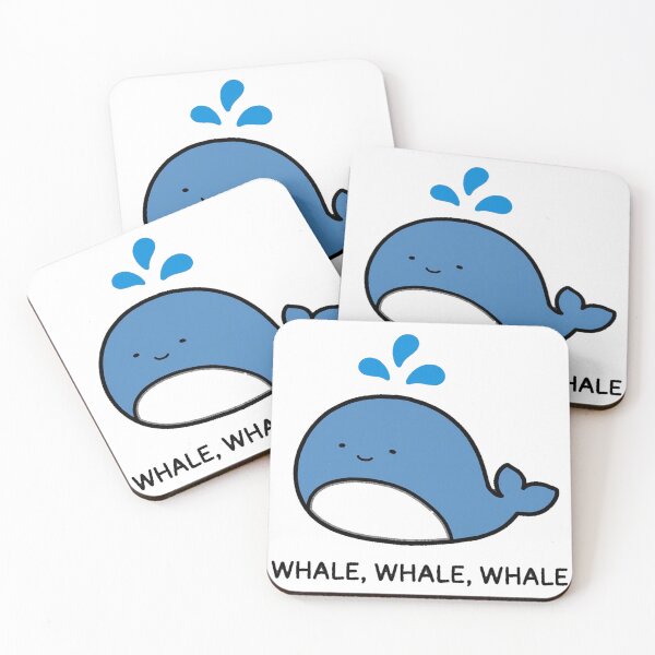 Item preview, Cute Whale Whale Whale Whale Funny Ocean Sticker designed and sold by xiaoxiaochibi.