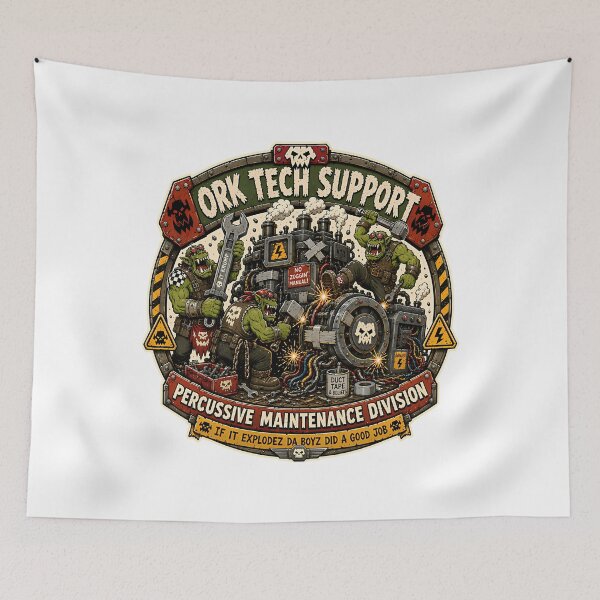 Item preview, Ork Tech Support Percussive Maintenance designed and sold by AnriAlbright.
