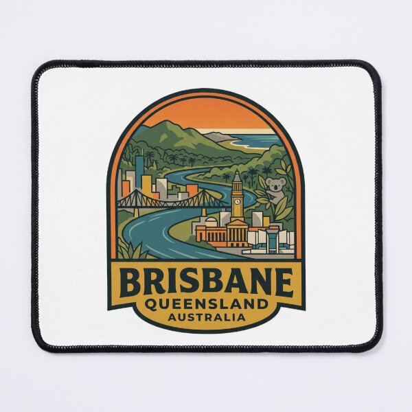 Item preview, Brisbane Queensland Australia Story Bridge Koala Retro Travel Badge designed and sold by raedattia.